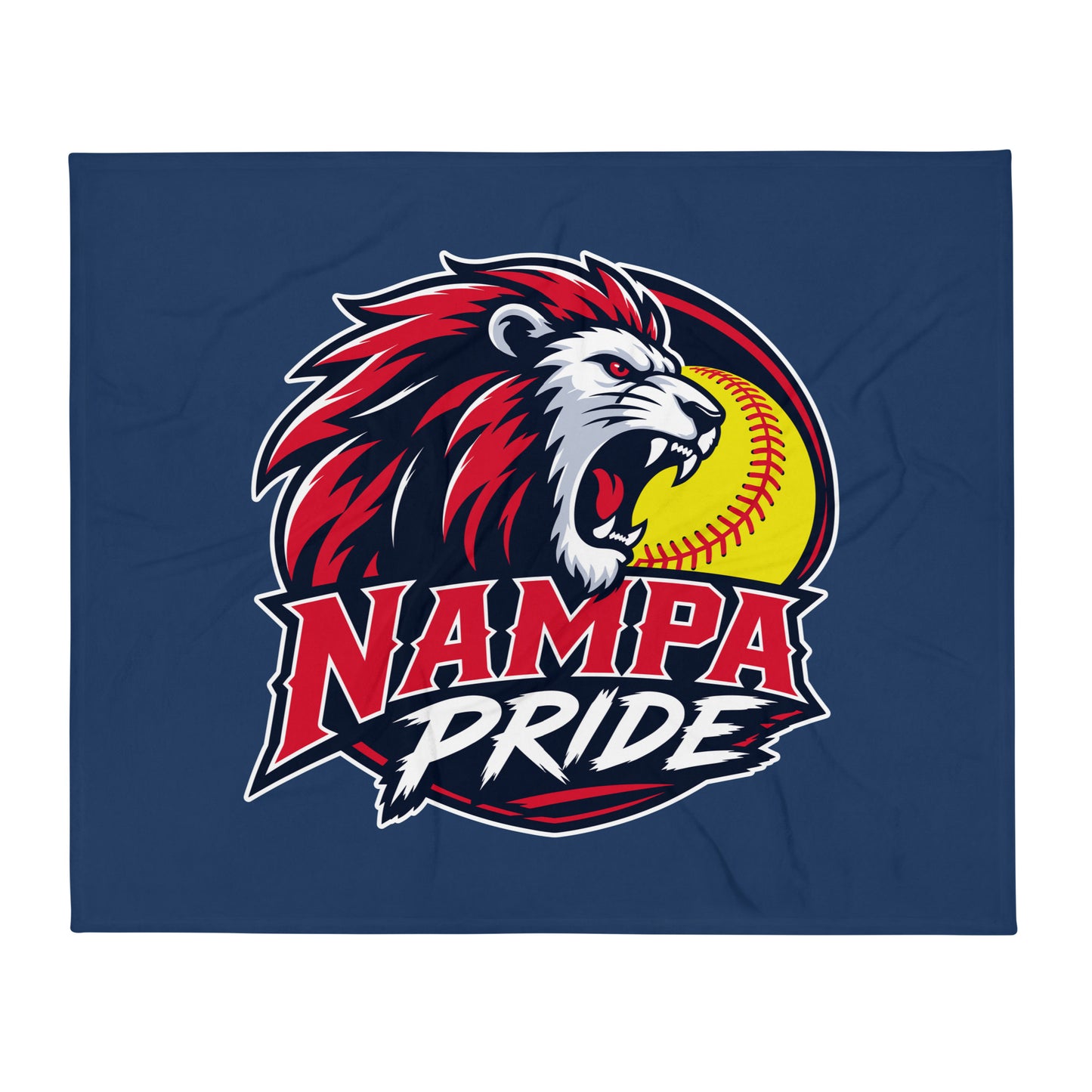Throw Blanket | Nampa Pride | Lion Crest Logo