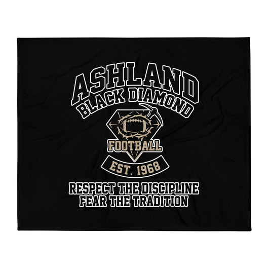 Throw Blanket | Ashland Black Diamonds | Emblem Logo