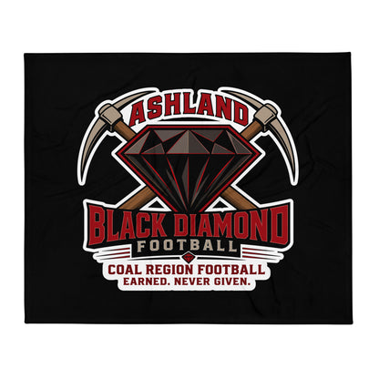 Throw Blanket | Ashland Black Diamonds | Vanguard Logo