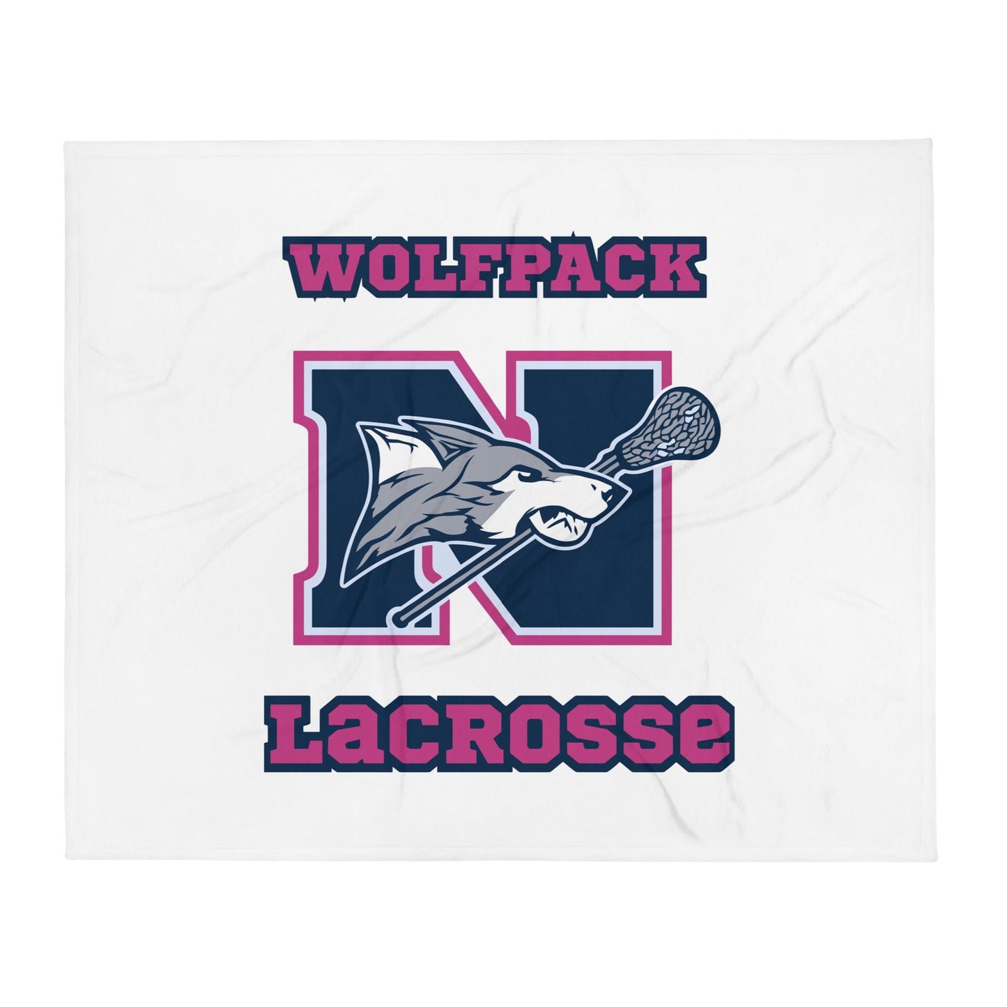 Throw Blanket | North Paulding Lacrosse | Apex Logo