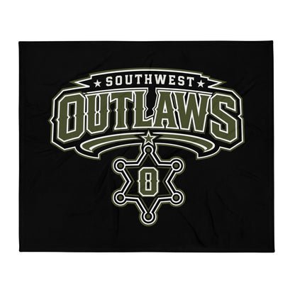 Throw Blanket | Southwest Outlaws | Frontier Athletics Logo