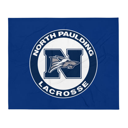 Throw Blanket | North Paulding Lacrosse | Badge Logo