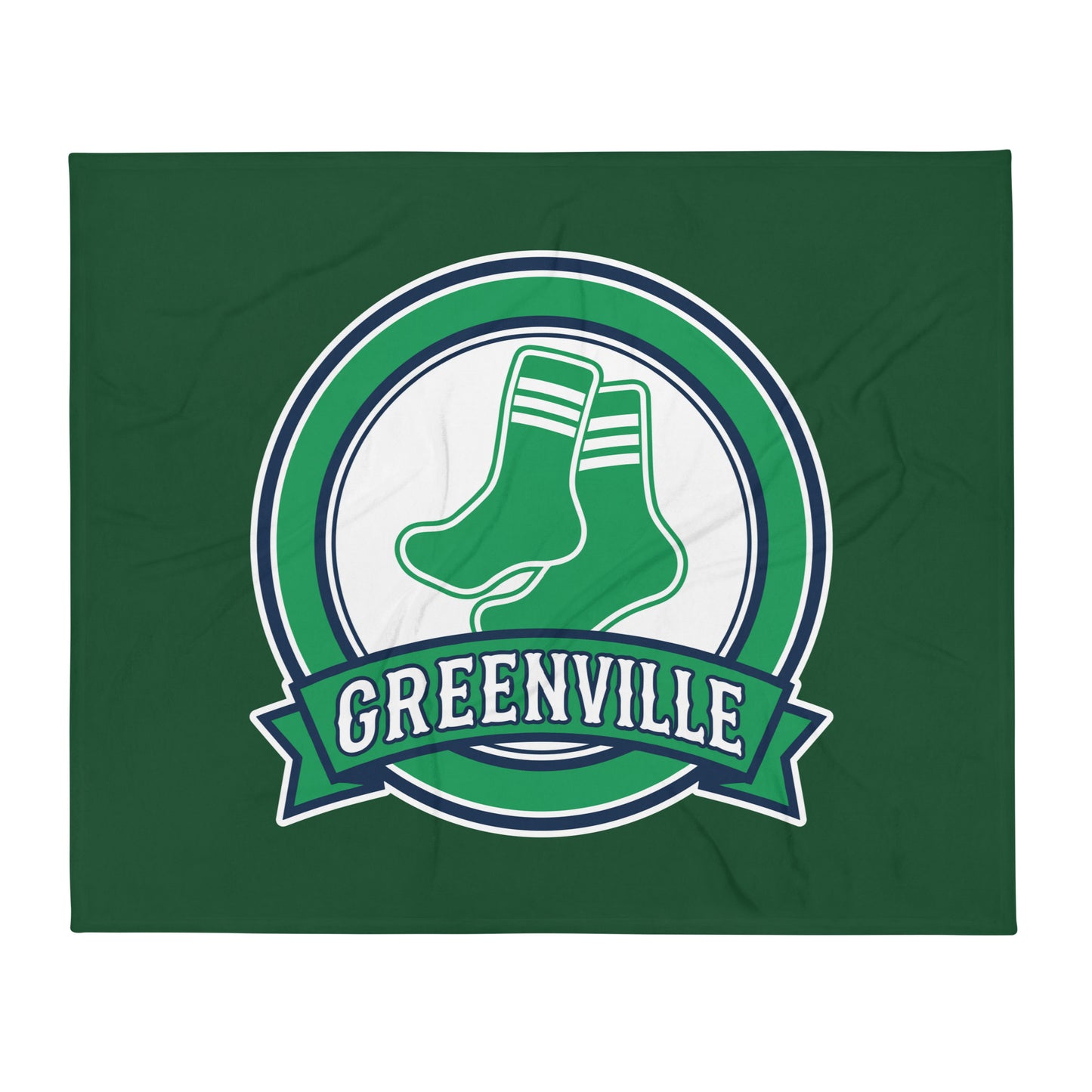 Throw Blanket | Greenville Sox | Badge Logo