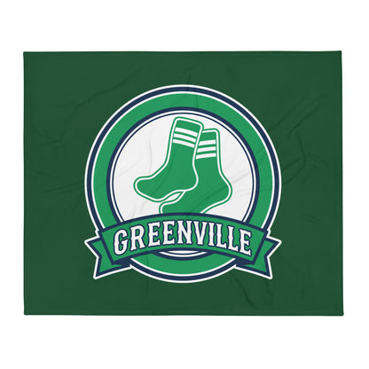 Throw Blanket | Greenville Sox | Badge Logo