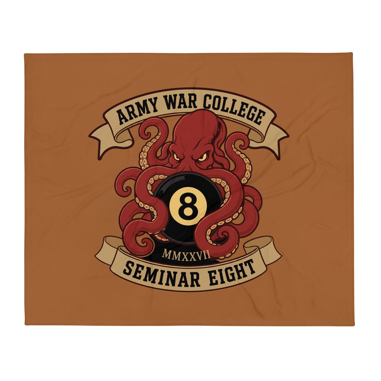 Throw Blanket | Army War College (Seminar 8) | Crest Logo