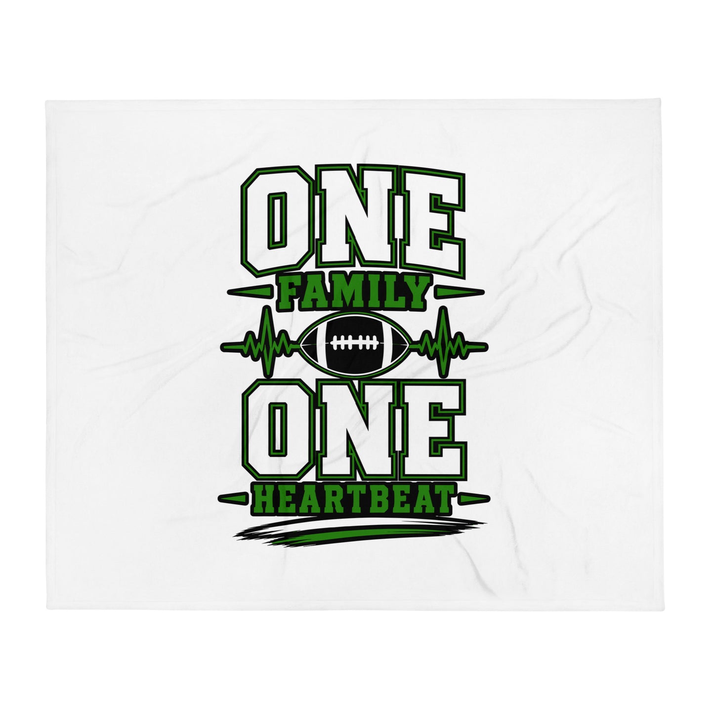 Throw Blanket | Celina Black Football | Modern Script Logo