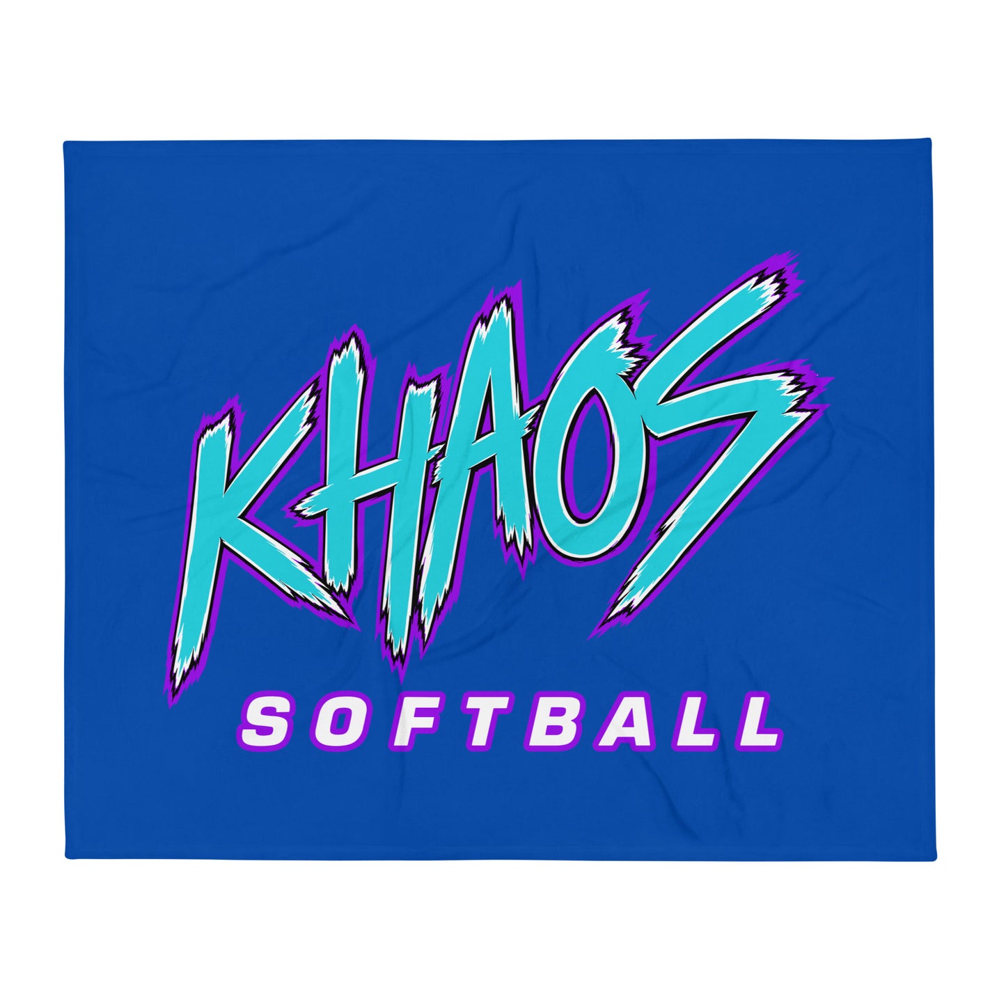 Throw Blanket | Khaos Softball | Atlhetics Logo