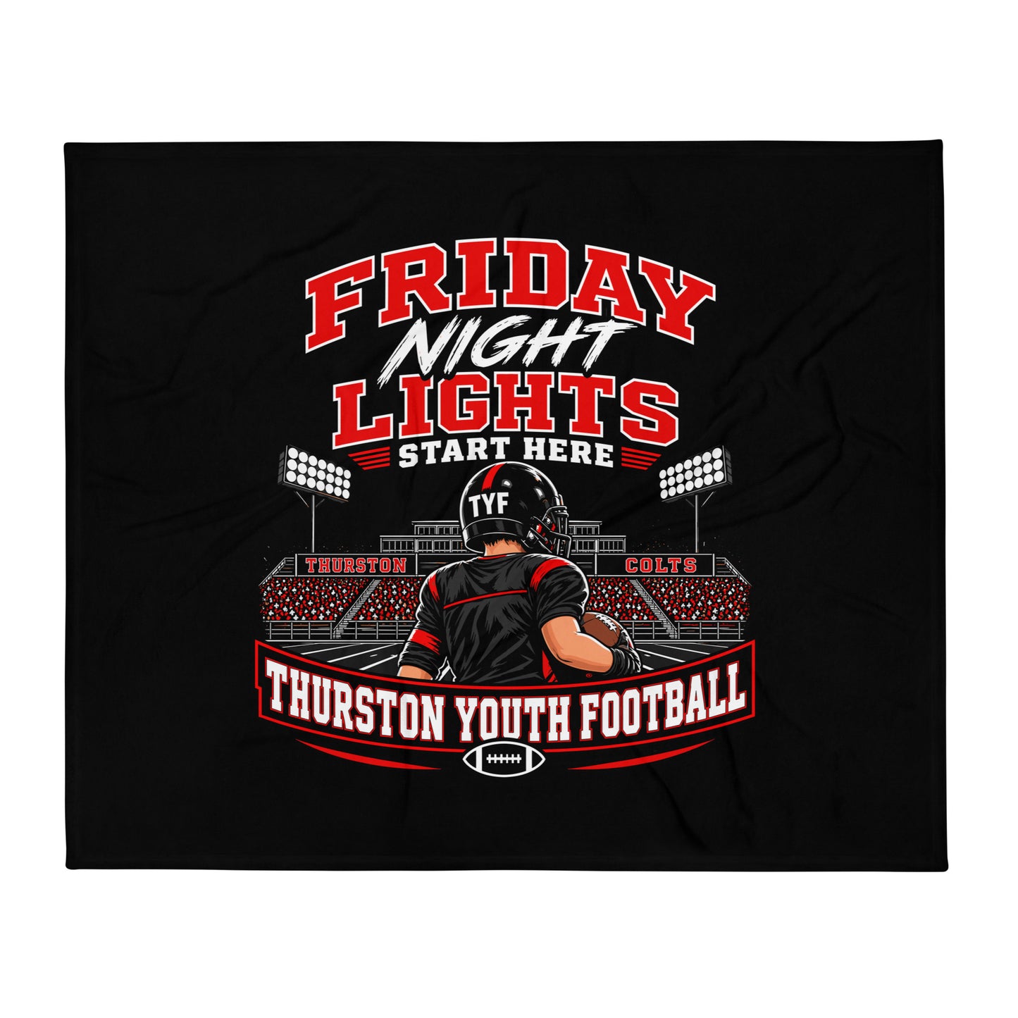 Throw Blanket | Thurston Youth Football | Vanguard Logo