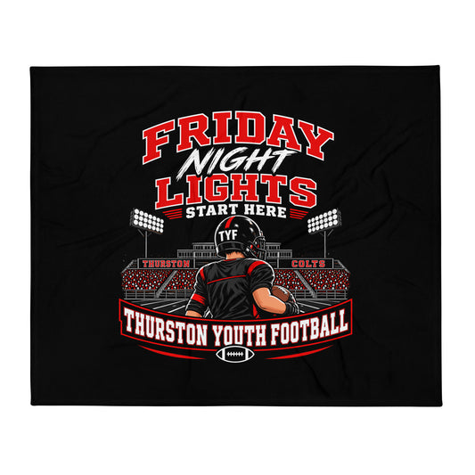 Throw Blanket | Thurston Youth Football | Vanguard Logo