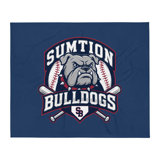 Throw Blanket | Sumtion bulldogs | Emblem Logo
