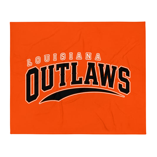 Throw Blanket | Louisiana Outlaws | Vanguard Logo