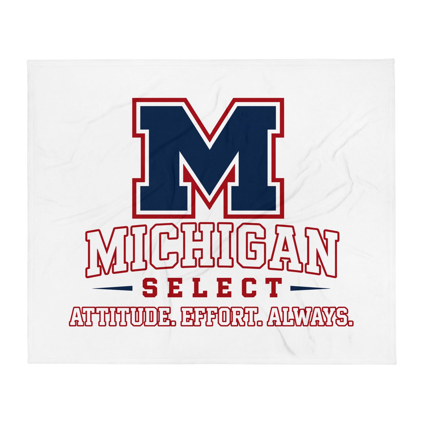 Throw Blanket | Michigan Select Baseball | Crest Logo