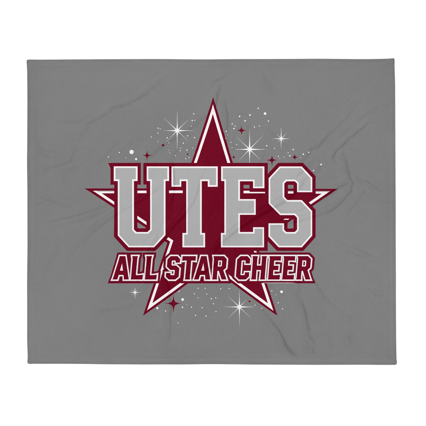 Throw Blanket | Utes Allstar Cheer | Crest Logo