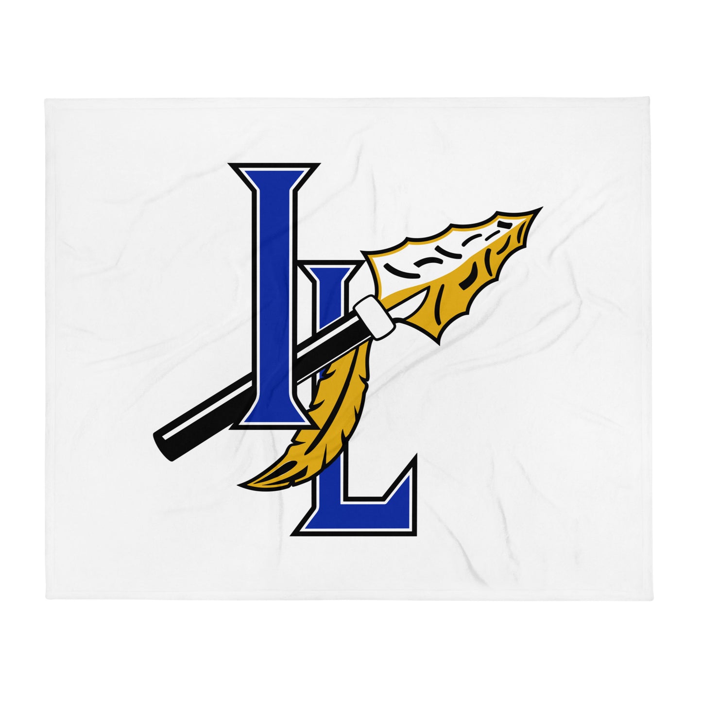 Throw Blanket | Indian Land Middle School Volleyball | Spear Athletic Logo