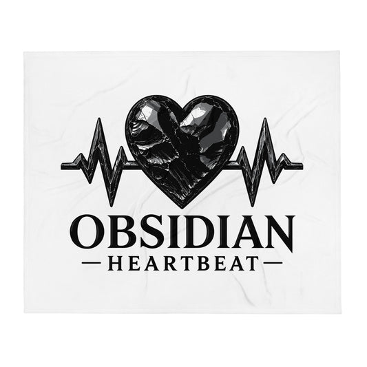 Throw Blanket | Obsidian Heartbeat | Pulse Athletics Logo