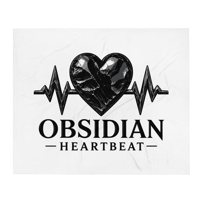 Throw Blanket | Obsidian Heartbeat | Pulse Athletics Logo