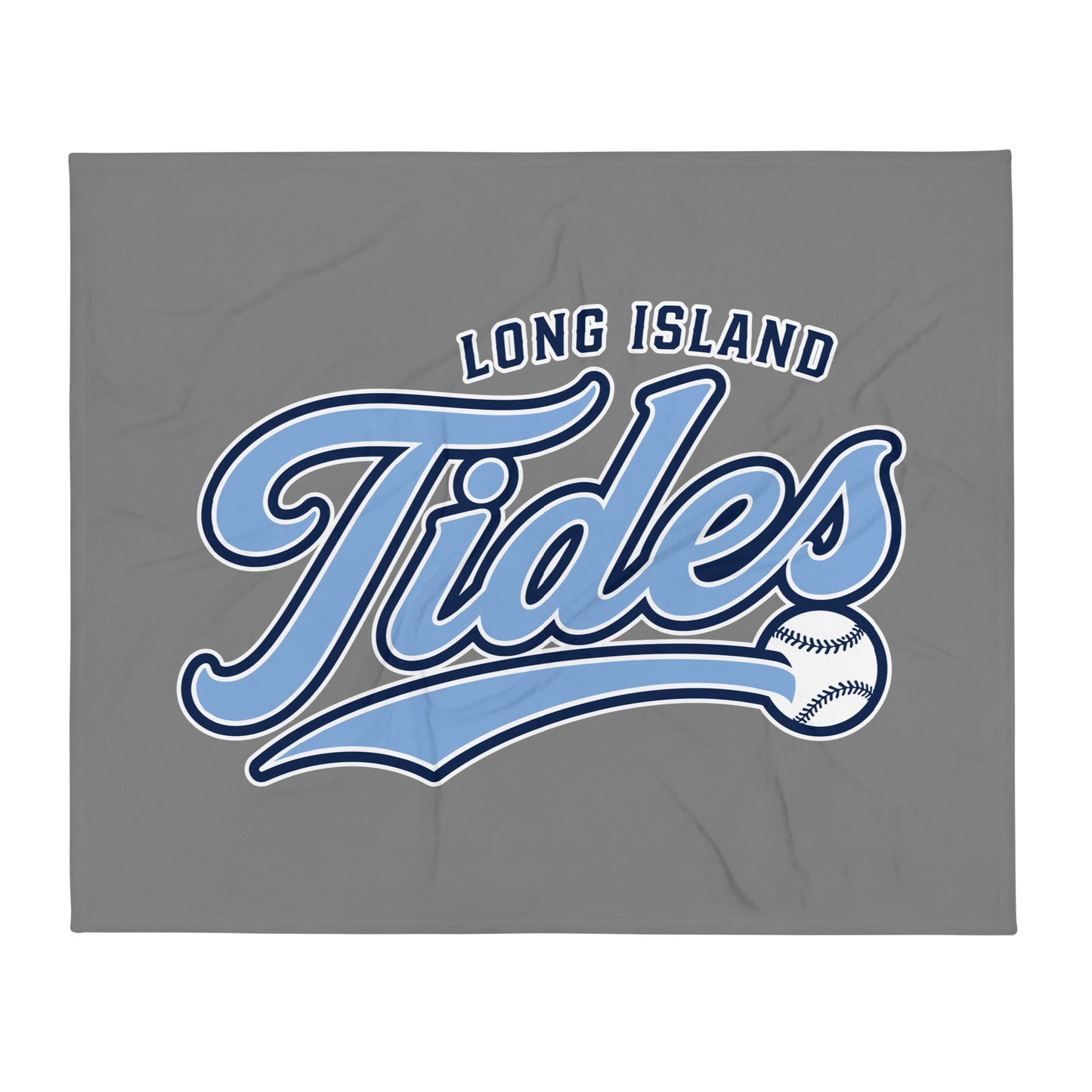 Throw Blanket | Long Island Tides Baseball | Athletics Logo