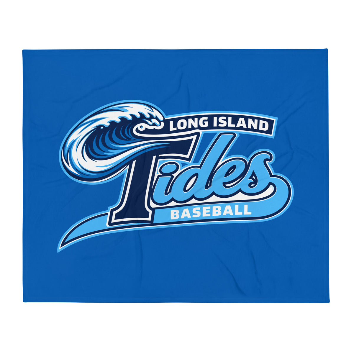 Throw Blanket | Long Island Tides Baseball | Ironclad Tides Logo