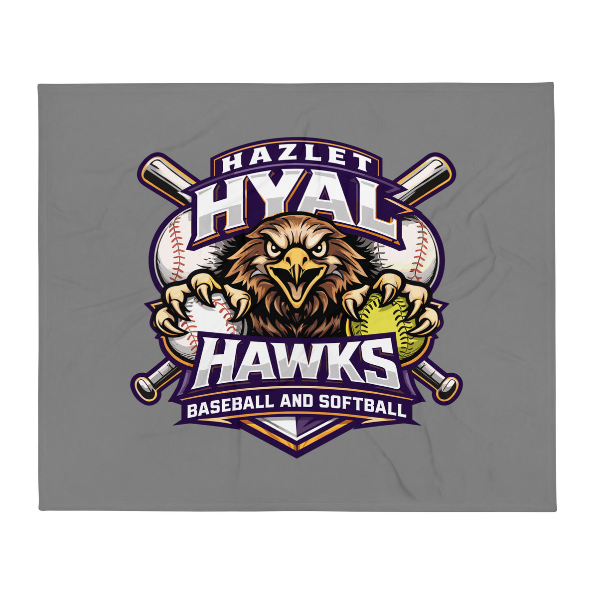 Throw Blanket | HYAL Hawks | Emblem Logo