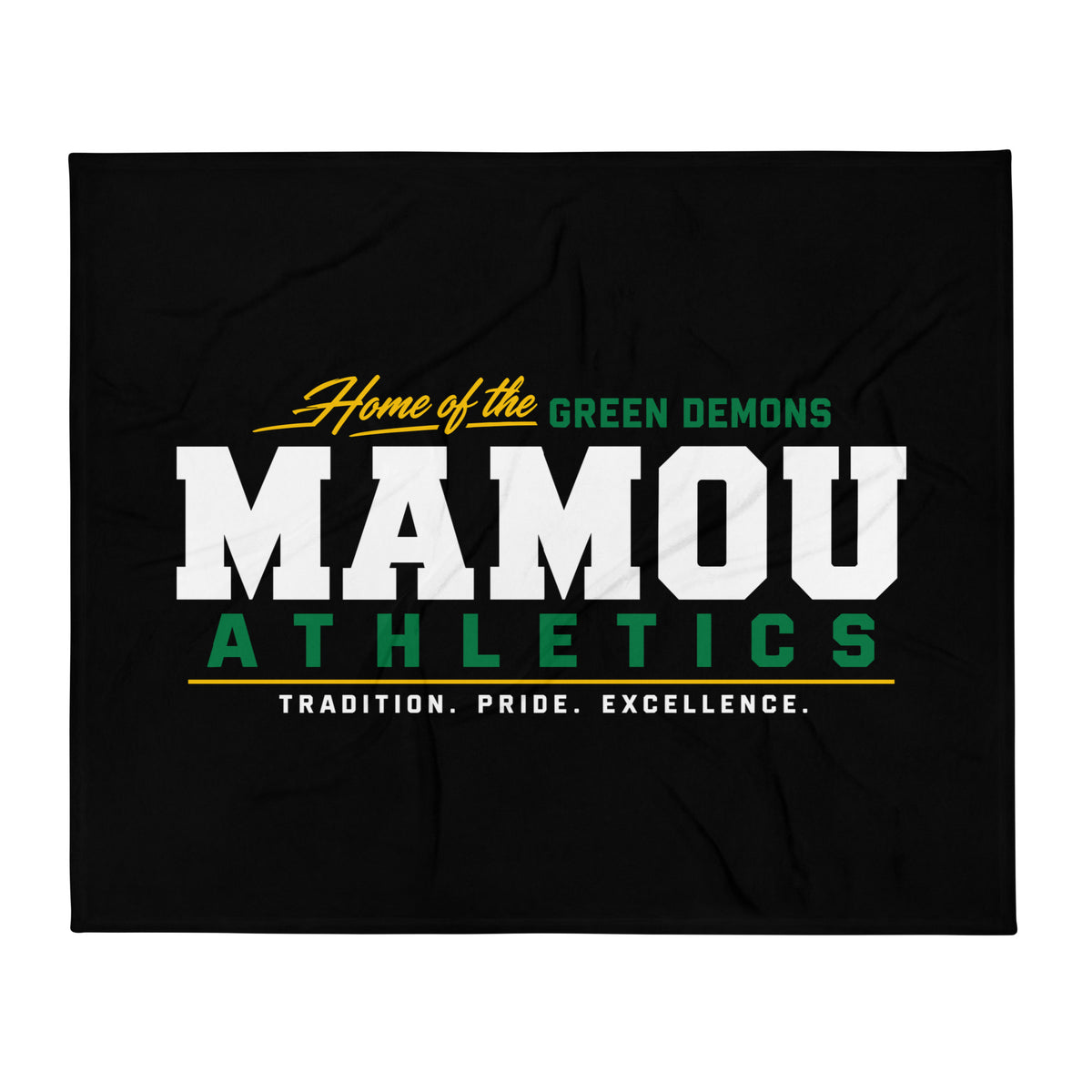 Throw Blanket | Mamou High School | Modern Script Logo