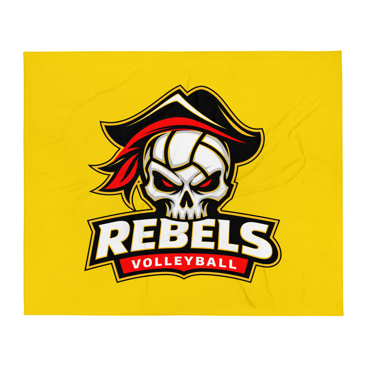 Throw Blanket | Rebels Volleyball Club | Apex Logo