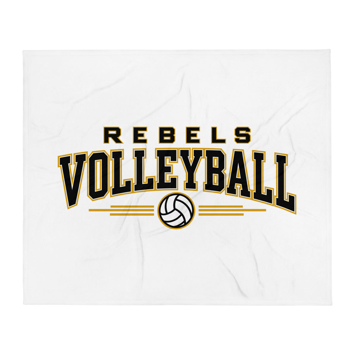 Throw Blanket | Rebels Volleyball Club | Modern Script Logo