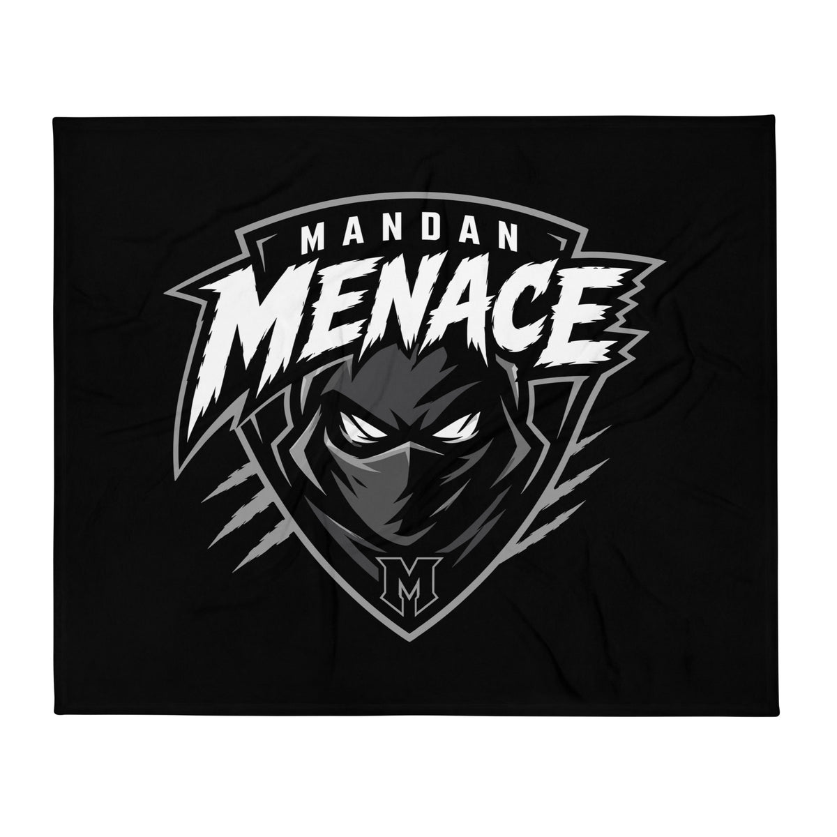 Throw Blanket | Mandan Menace | Shield Logo