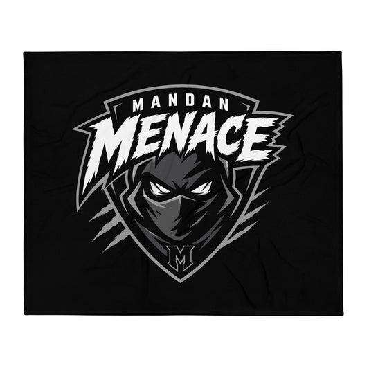 Throw Blanket | Mandan Menace | Shield Logo