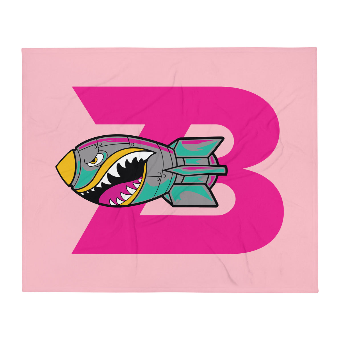 Throw Blanket | Buffalo Bomb Squad 12u Softball | Lettermark Logo