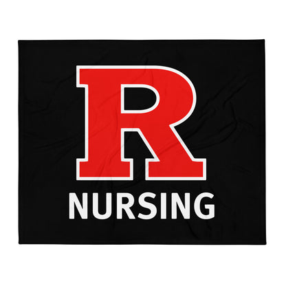 Throw Blanket | Grand View University Nursing | Lettemark Logo