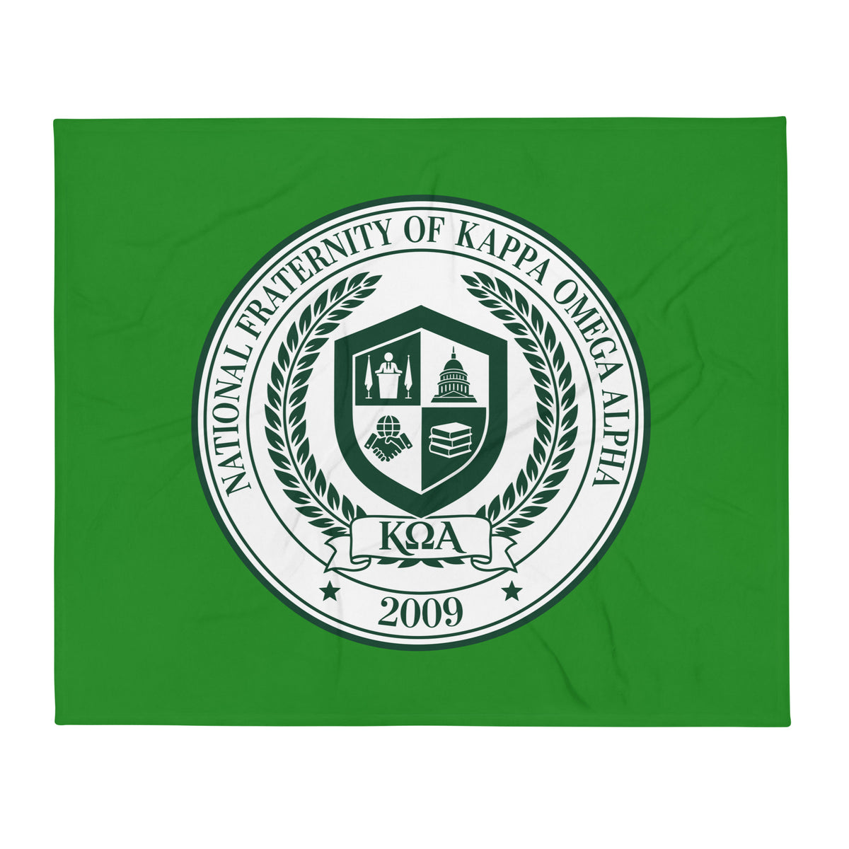 Throw Blanket | Kappa Omega Alpha | Badge Logo