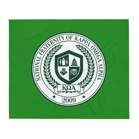 Throw Blanket | Kappa Omega Alpha | Badge Logo