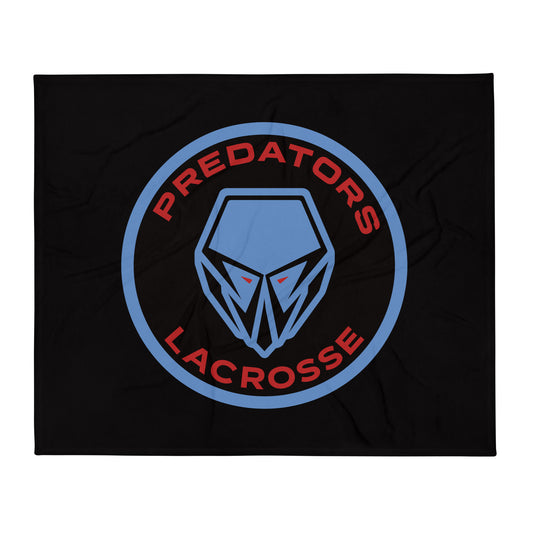 Throw Blanket | Predators Lacrosse | Badge Logo