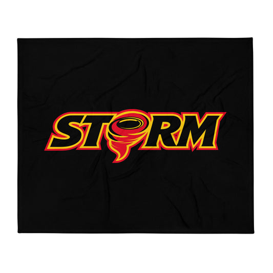 Throw Blanket | Storm Baseball Team | Crest Logo