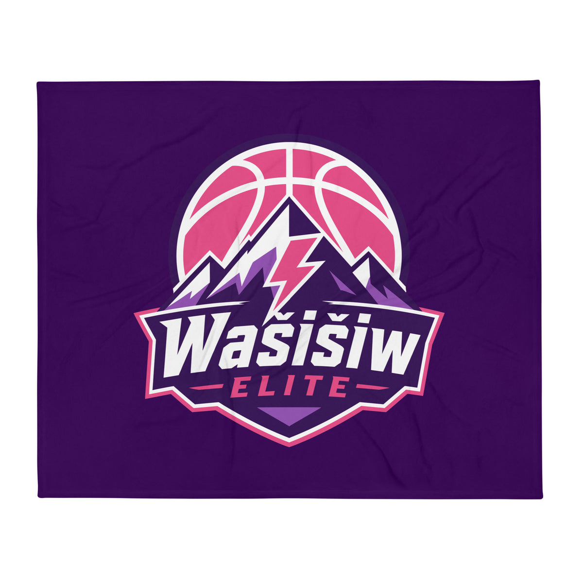 Throw Blanket | Wašišiw Elite | Emblem Logo