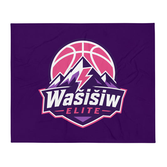 Throw Blanket | Wašišiw Elite | Emblem Logo