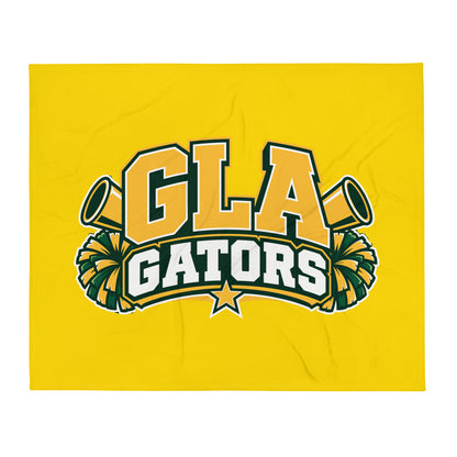 Throw Blanket | GLA Gators Cheer Team | Crest Logo