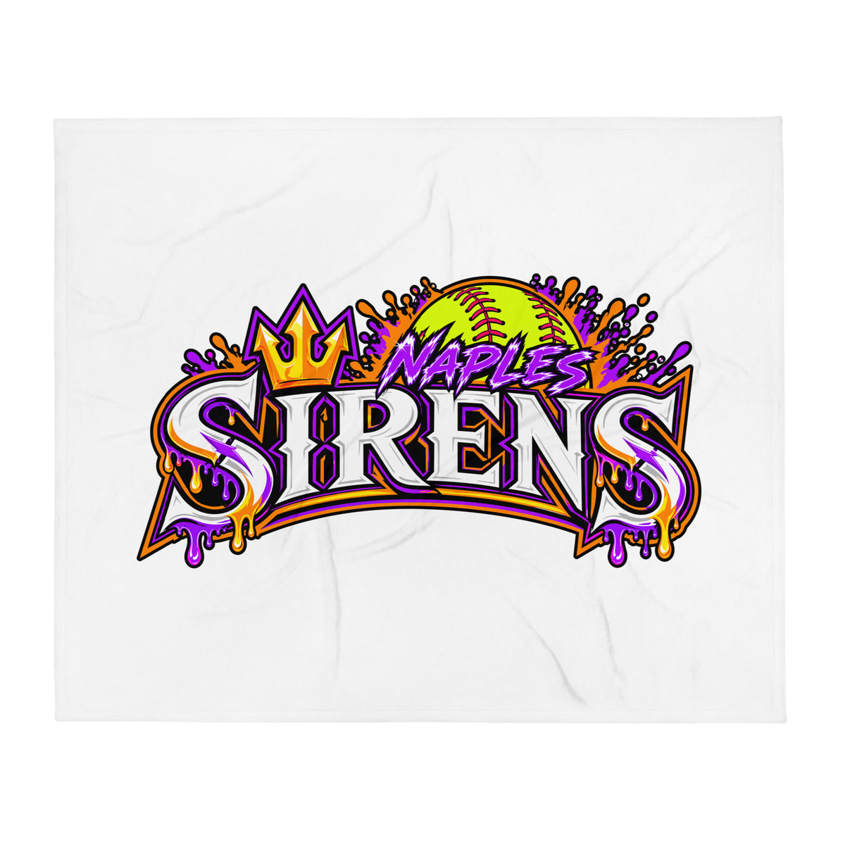 Throw Blanket | Naples Sirens | Emblem Logo