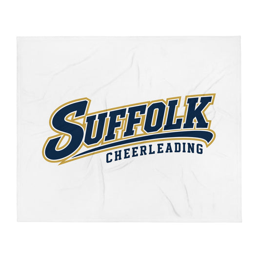Throw Blanket | Suffolk University Cheerleading | Athletics Logo