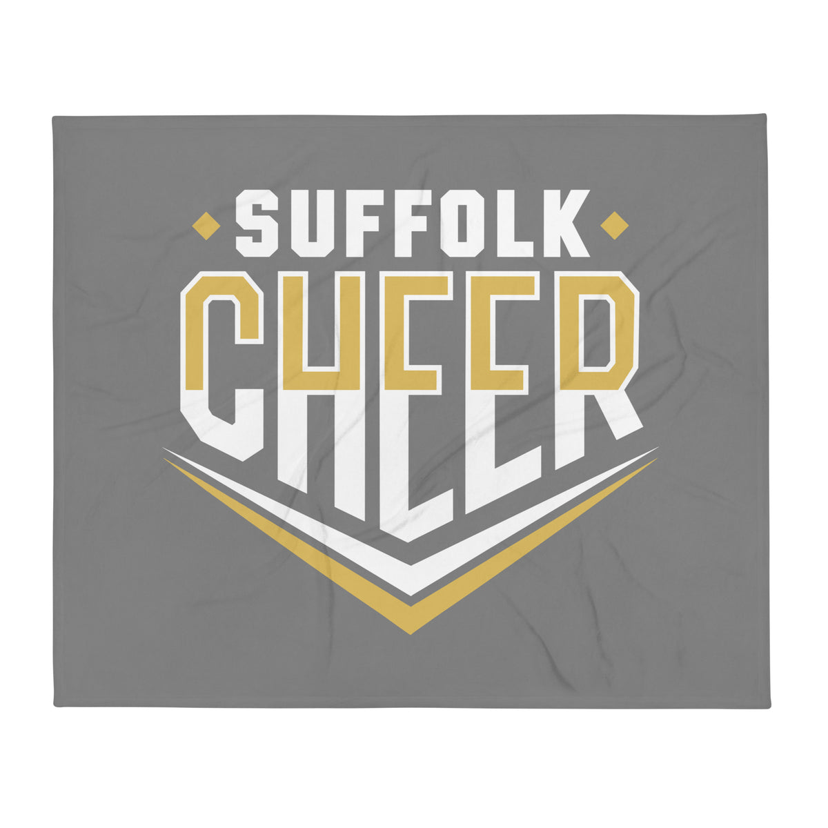 Throw Blanket | Suffolk University Cheerleading | Emblem Logo
