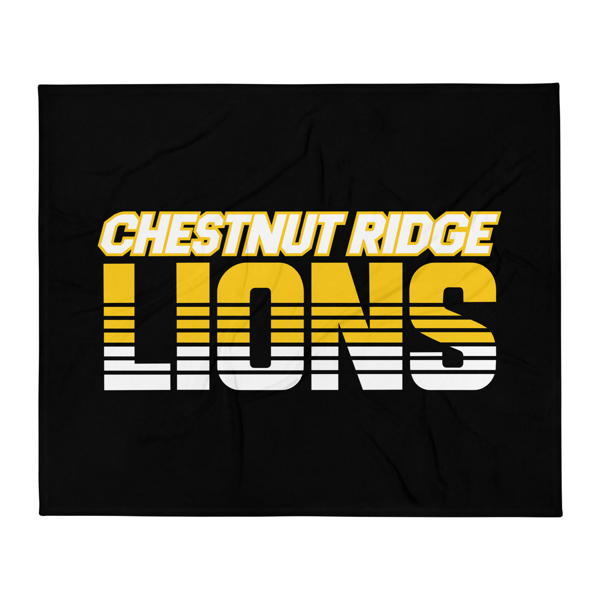 Throw Blanket | Chestnut Ridge Lions Football | Script Logo