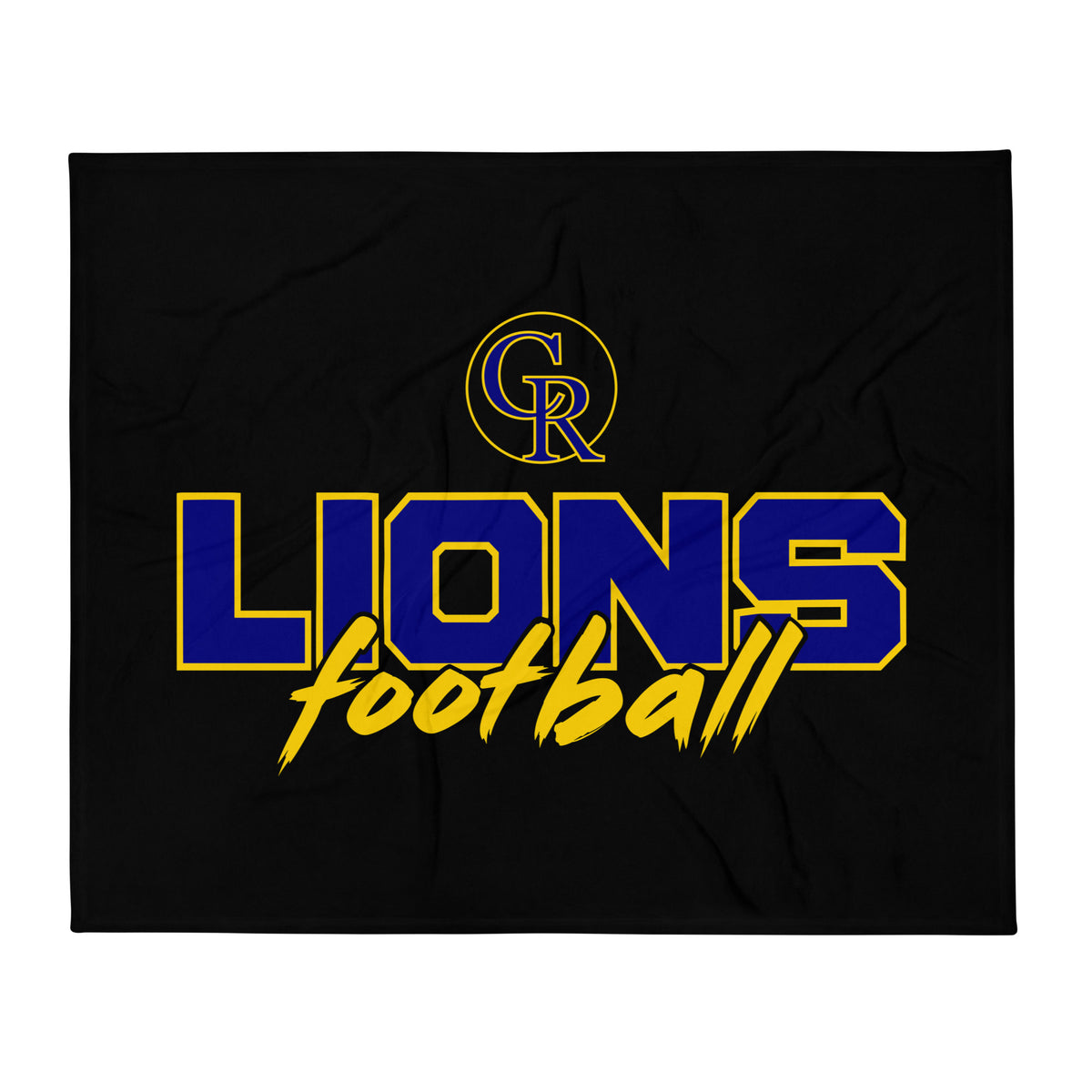 Throw Blanket | Chestnut Ridge Lions Football | Vanguard Logo