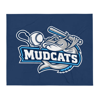 Throw Blanket | Geneseo Mudcats | Crest Logo