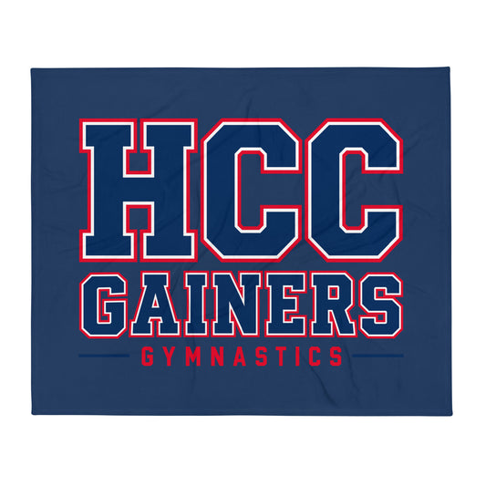 Throw Blanket | HCC Gymnastics | Vanguard Logo
