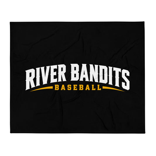 Throw Blanket | South Bend River Bandits | Lettermark Logo