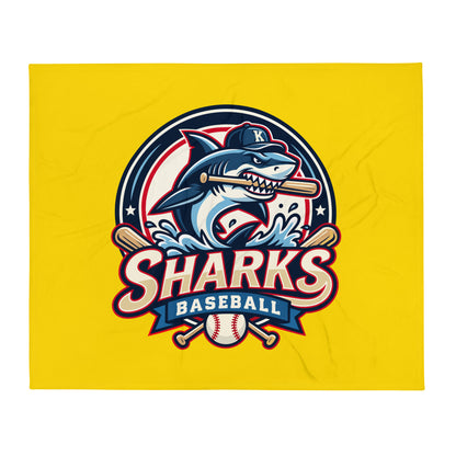 Throw Blanket | Sharks Diamond Sports | Emblem Logo