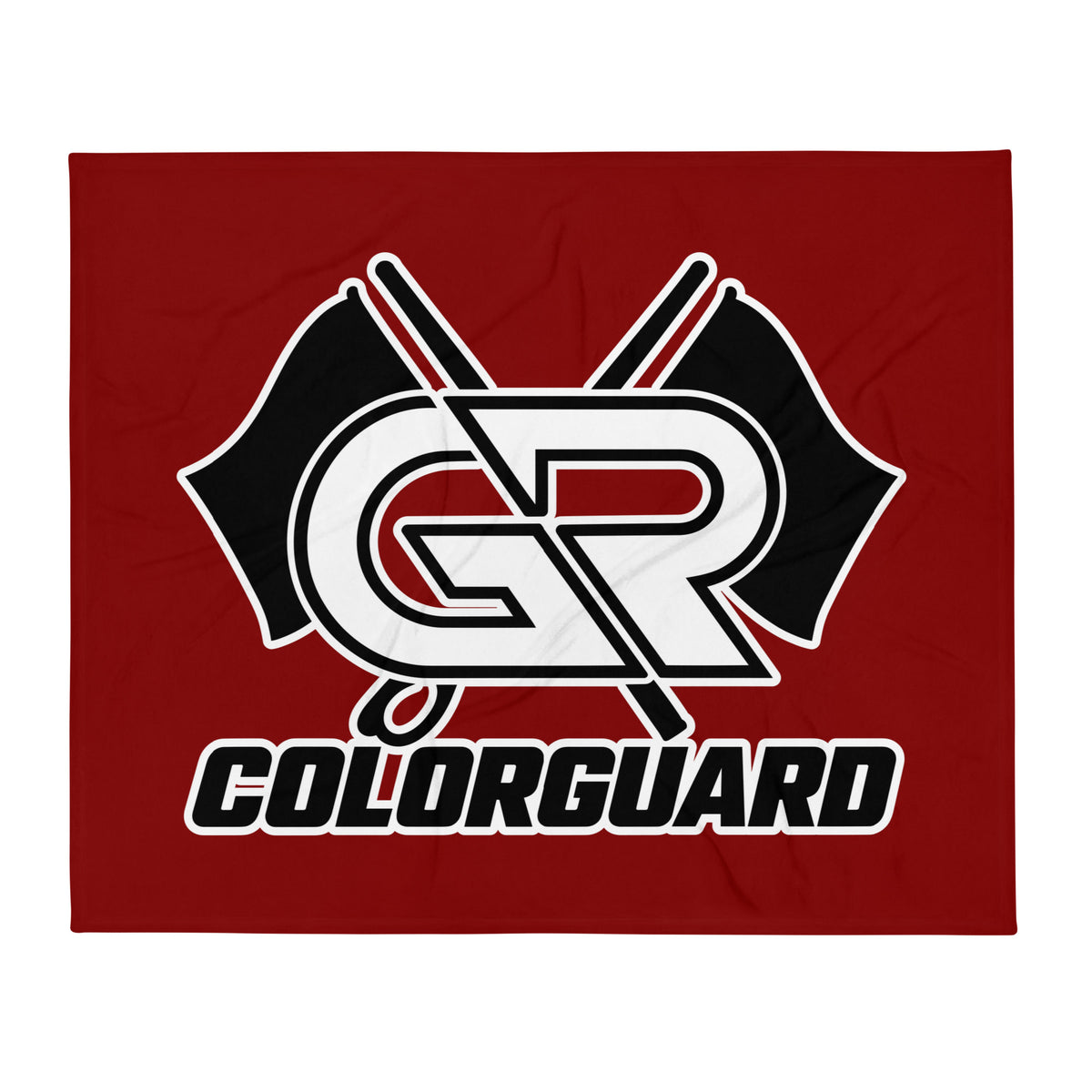 Throw Blanket | George Ranch High School Colorguard | Crest Logo