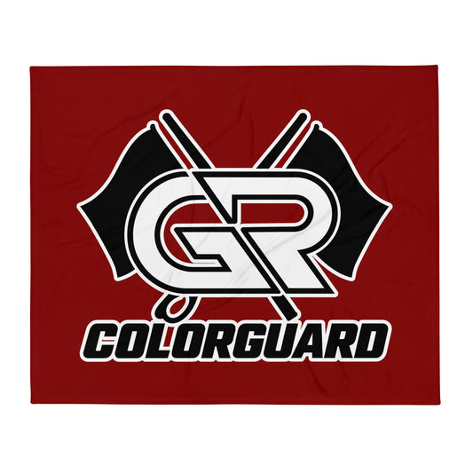 Throw Blanket | George Ranch High School Colorguard | Crest Logo