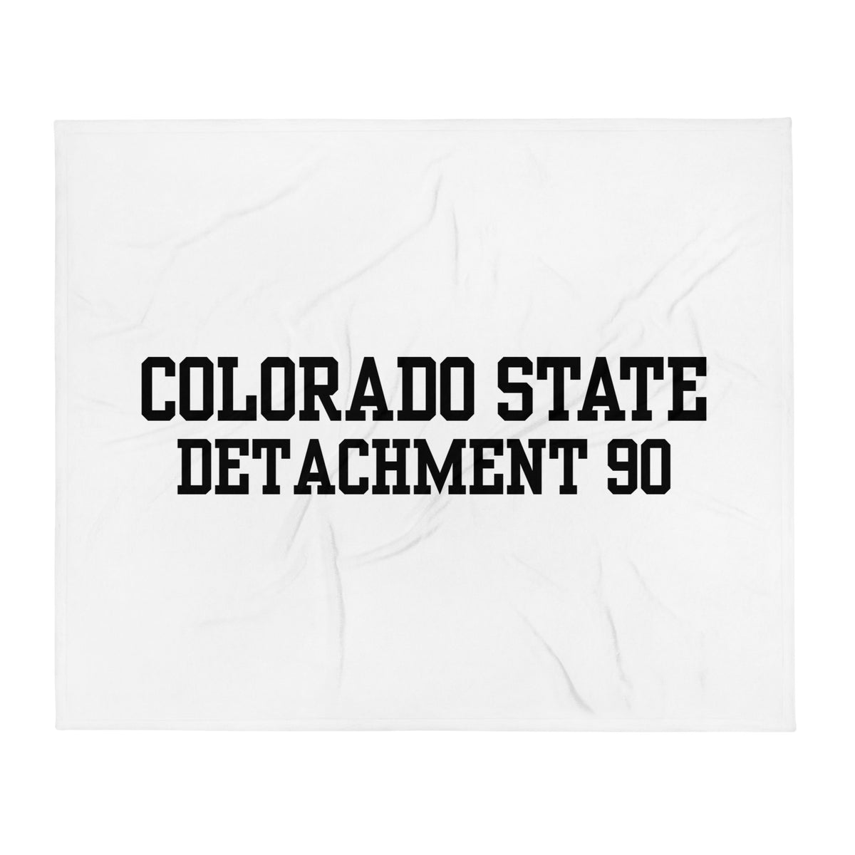 Throw Blanket | Colorado State Detachment 90 | Modern Script Logo