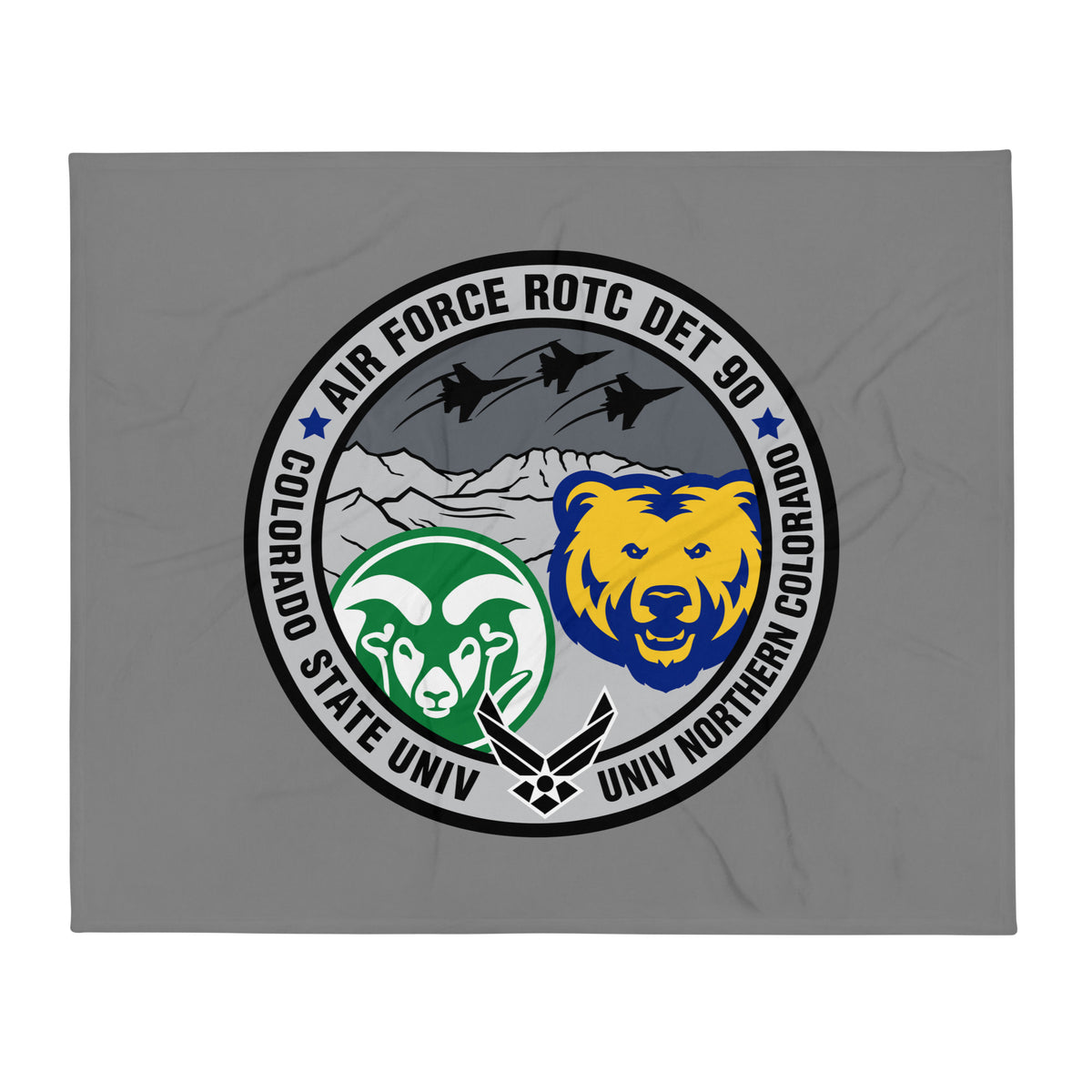Throw Blanket | Colorado State Detachment 90 | Badge Logo